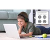 image:imageeKids Kids Headphones Stereo Sound 35mm Jack Cord Wired Headphones for Kids TangleFree Volume Control Childrens Earphones Over Ear for Travel PinkBlack