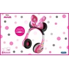 image:imageeKids Minnie Mouse Kids Bluetooth Headphones Wireless with Microphone Includes Aux Cord Volume Reduced Foldable Headphones for School Home or Travel Pink