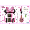 image:imageeKids Minnie Mouse Kids Bluetooth Headphones Wireless with Microphone Includes Aux Cord Volume Reduced Foldable Headphones for School Home or Travel Pink
