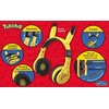 image:imageeKids Pokemon Kids Bluetooth Headphones Wireless Headphones with Microphone Includes Aux Cord Volume Reduced Kids Foldable Headphones for School Home or TravelYellow