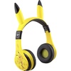 image:imageeKids Pokemon Kids Bluetooth Headphones Wireless Headphones with Microphone Includes Aux Cord Volume Reduced Kids Foldable Headphones for School Home or TravelYellow