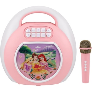 image:imageDisney Princess Bluetooth Karaoke Machine for Kids with Wireless MicrophoneDIsney Princess