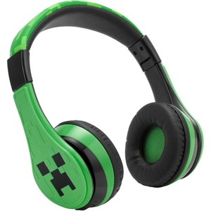 image:imageMinecraft Kids Bluetooth Headphones Wireless Headphones with Microphone  Volume Reduced and Adjustable Headband