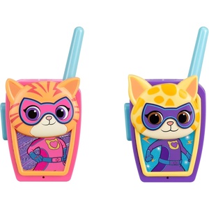 image:imageSuper Kitties Walkie Talkies for Kids Indoor and Outdoor Toys  Static Free and Extended Range