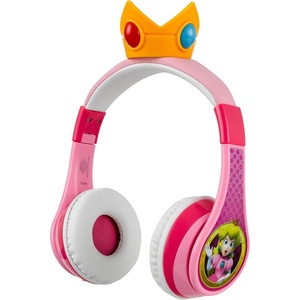 image:imageSuper Mario Wireless Bluetooth Portable Kids Headphones with Microphone Volume Reduced to Protect Hearing Rechargeable Battery Adjustable Kids Headband for School Home or TravelPrincess Peach