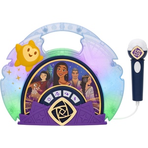 image:imageeKids Disney Wish Karaoke Microphone with Bluetooth Speaker for Fans of Disney Toys Kids Karaoke Machine with Built in Music