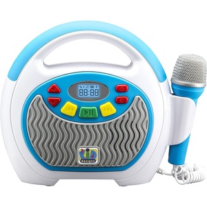 image:imageeKids Mother Goose Club Karaoke Machine for Kids with Microphone and Builtin Nursery Rhymes
