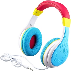 image:imageeKids New Kid Friendly Headphones Made Just for Kids with Built in Volume Limiting Feature for Safe Kid Friendly Sound MultiColor