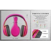 image:imageeKids Kids Headphones Stereo Sound 35mm Jack Cord Wired Headphones for Kids TangleFree Volume Control Childrens Earphones Over Ear for Travel WhitePink