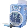 image:imageeKids Frozen 2 Bluetooth CDG Karaoke Machine with LED Disco Party Lights Built in Microphone for Kids Portable Bluetooth Speaker Compatible with CDG Disks MP3 amp TV