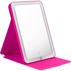 image:imageeKids Barbie Travel Mirror with Light and Adjustable Stand Shatterproof Makeup Mirror with Rechargeable Battery Designed for Fans of Barbie Accessories and Gifts