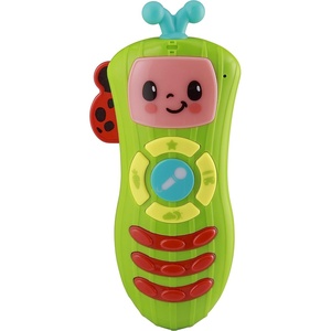 image:imageeKids Cocomelon Toy Remote Control for Toddlers Musical Toy with Builtin Microphone and Nursery Rhymes for Children for Fans of Cocomelon Toys and Gifts