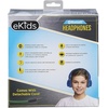 image:imageeKids Wireless Bluetooth Kids Headphones with Microphone Portable Volume Reduced to Protect Hearing Rechargeable Battery Adjustable Kids Headband for School Home or Travel Blue