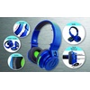 image:imageeKids Wireless Bluetooth Kids Headphones with Microphone Portable Volume Reduced to Protect Hearing Rechargeable Battery Adjustable Kids Headband for School Home or Travel Blue