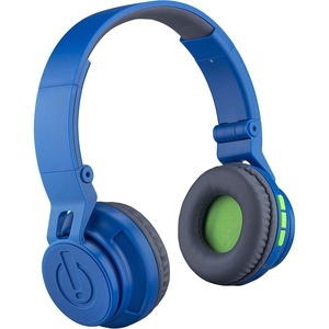 image:imageeKids Wireless Bluetooth Kids Headphones with Microphone Portable Volume Reduced to Protect Hearing Rechargeable Battery Adjustable Kids Headband for School Home or Travel Blue