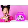 image:imageeKids Barbie Sing Along Boombox with Microphone Built in Music Flashing Lights Real Working Mic for Kids Karaoke Machine Connects Mp3 Player Aux in Audio Device
