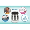 image:imageeKids Bluetooth Earbuds with Microphone Kids Wireless Earbuds with Charging Case for Ear Buds for School Home or Travel White