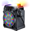 image:imageiHome Karaoke Machine Wireless Bluetooth Speaker System and Microphone with LED Disco Party Lights Echo Control USB Compatible with Samsung Apple Tablets MP3