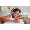 image:imageeKids The Little Mermaid Bluetooth Headphones for Kids With Microphone Aux Cord Volume Reduced Foldable for School Home or Travel  Purple B52